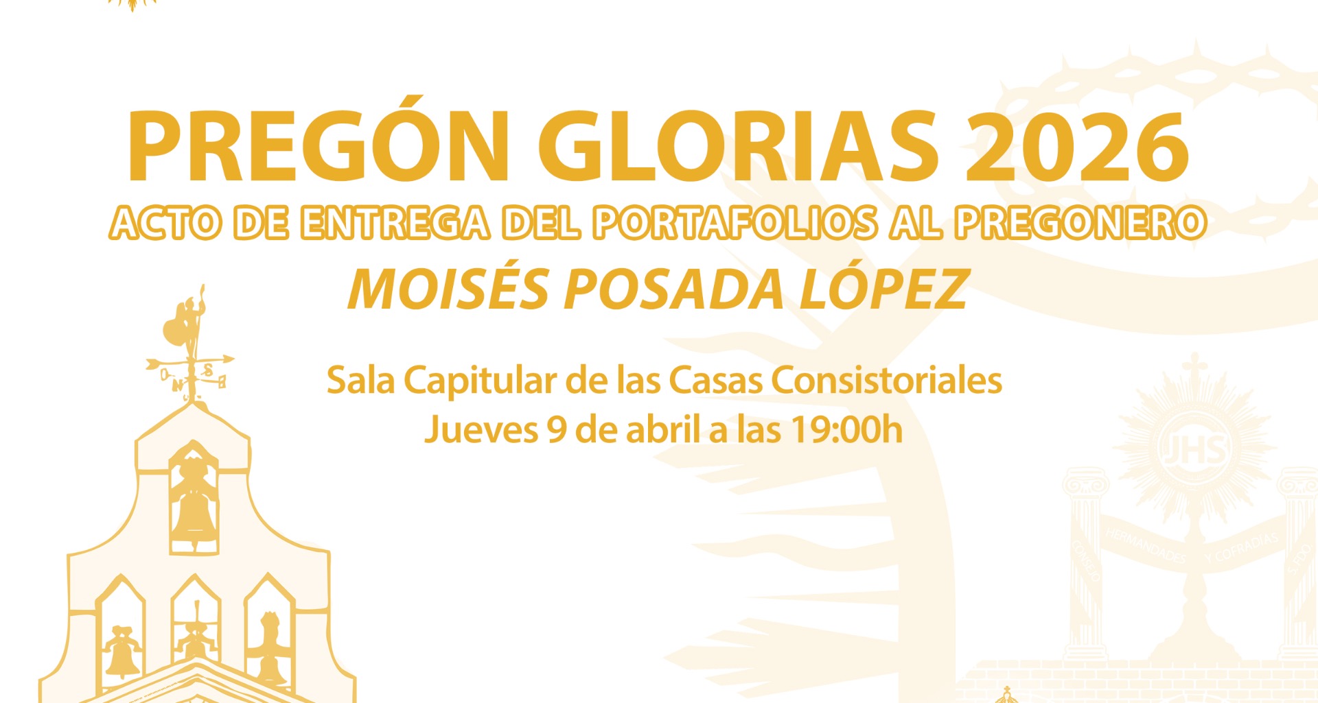 ENTREGA PORTAFOLIOS AL PREGONERO DE LAS GLORIAS 2026